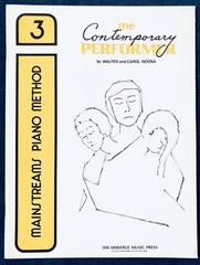2 Mainstreams Method / Ensemble Piano Music Sheet Books Walter Carol Noona