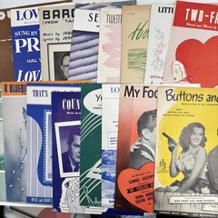 Vintage Sheet Music Lot Various Conditions And Genres 60ish Pieces