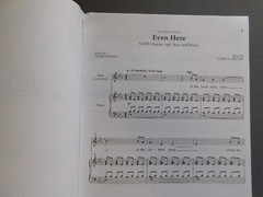 Even Here – 2014 sheet music – SATB Voices, opt Solo & Piano – Miller / Zelman