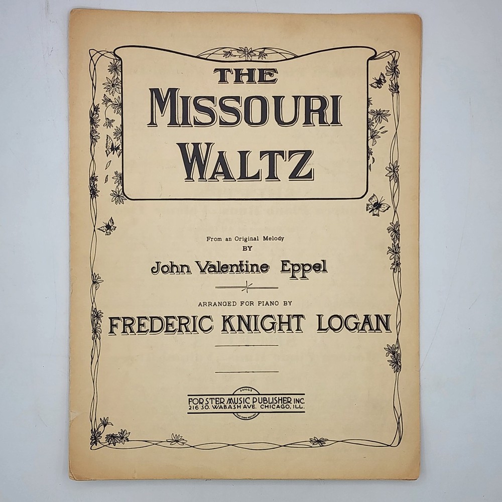 Sheet Music The Missouri Waltz 1941 John Valentine Eppel Forster Music