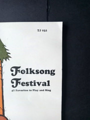 Vintage 1967 Folksong Festival Music Book for Piano & Guitar 47 Songs Softcover