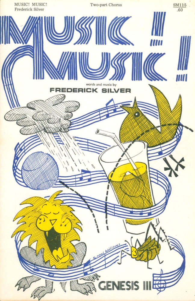 Vintage Music Music Sheet Music 2-Part Chorus Piano 1976 Frederick Silver