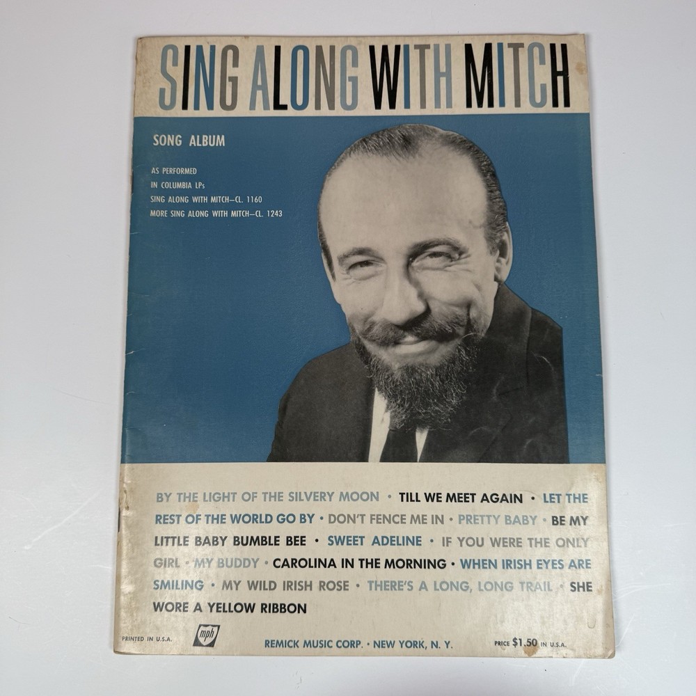 Sing Along With Mitch Songbook Piano Music 1959 Vintage New York Chords
