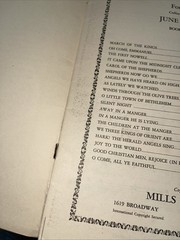 Mills Music Inc 1950 Christmas Music For Piano Solo Songbook June Weybright