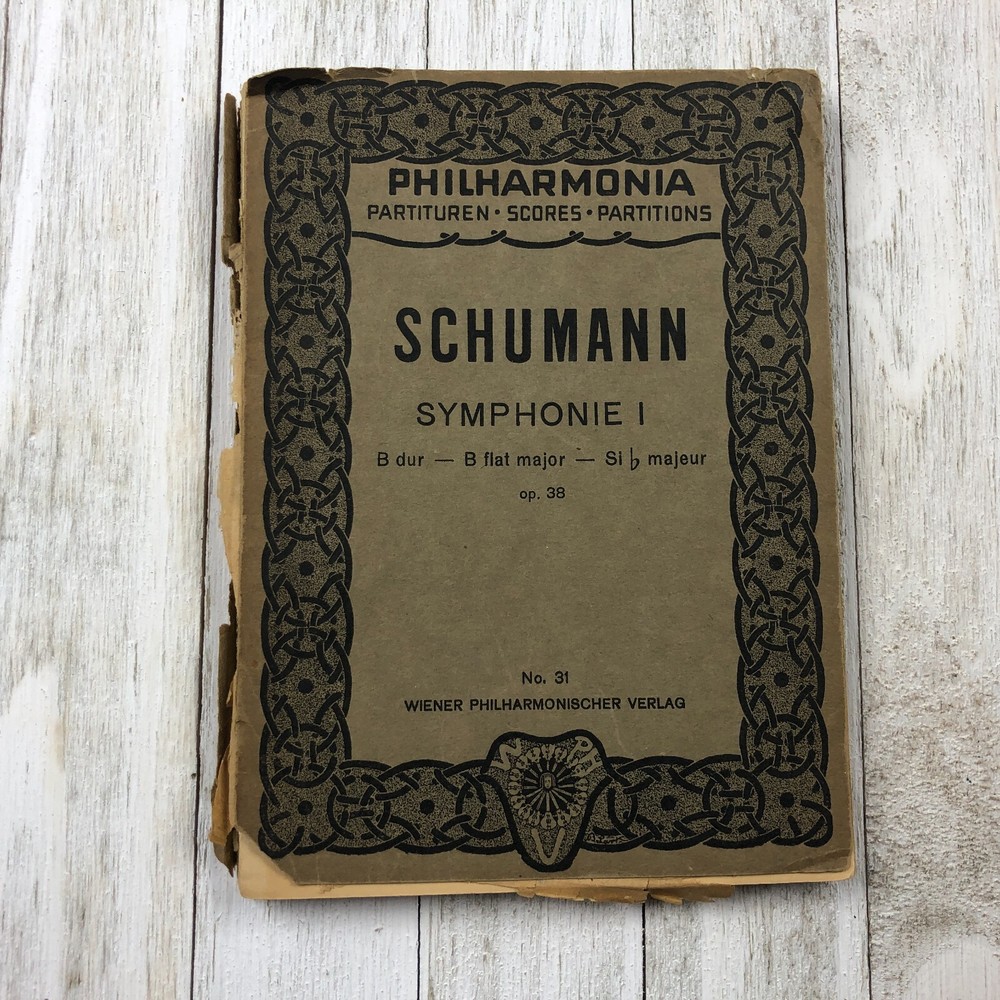 1920s Philharmonia Symphonie I Haydn Schumann Book Antique LOT No.31 115 AS IS