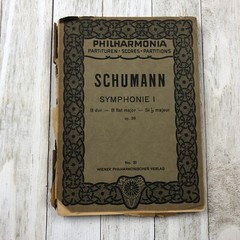 1920s Philharmonia Symphonie I Haydn Schumann Book Antique LOT No.31 115 AS IS