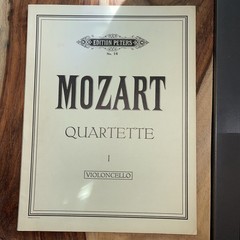 Sheet Music Mozart Quartette 1 No 16 Edition Peters Violoncello Cello Score Beck