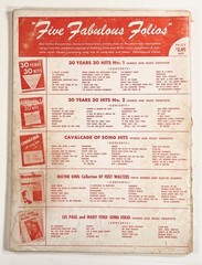 1957 PAT BOONE SINGS songbook CLASSIC MID-CENTURY TUNES piano ukulele ROBBINS
