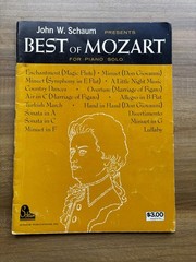 Vtg 1964 John W Schaum Best of Lot Piano Solo Book Classical Collection Mozart