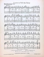 I Love To Tell The Story Sheet Music Popular Hymn Sacred Religious Gospel