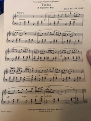 P 1933 9×12 Exotic Instrumental Sheet Music TATU (A JAPANESE BOY) By Edna Shaw
