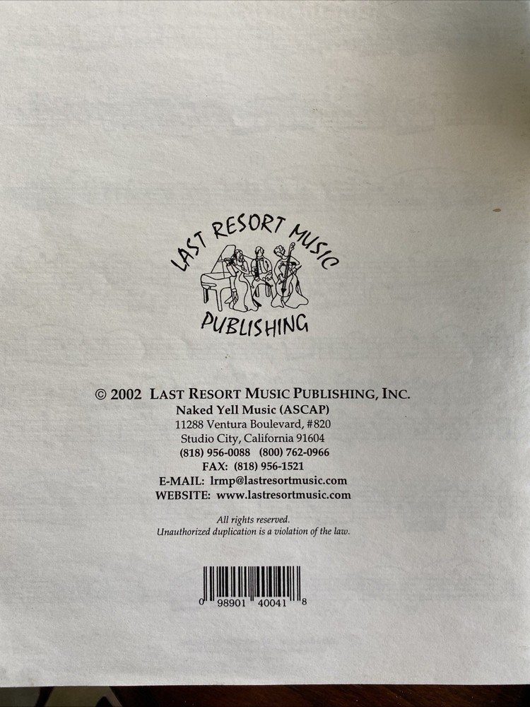 Twenty Traditional Wedding Solos,arranged for Viola&Piano,Last Resort Music Publ