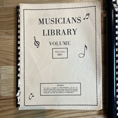 6 Volumes The Musicians Library for the Professional Musician +The Master Index