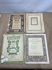 18pc Lot of Antique Vintage Sheet Music – For Violin / Piano – Folios, Books