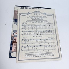 Lot Of 6 Walt Disney Movie 1937 Sheet Music Snow White Irving Berlin Great