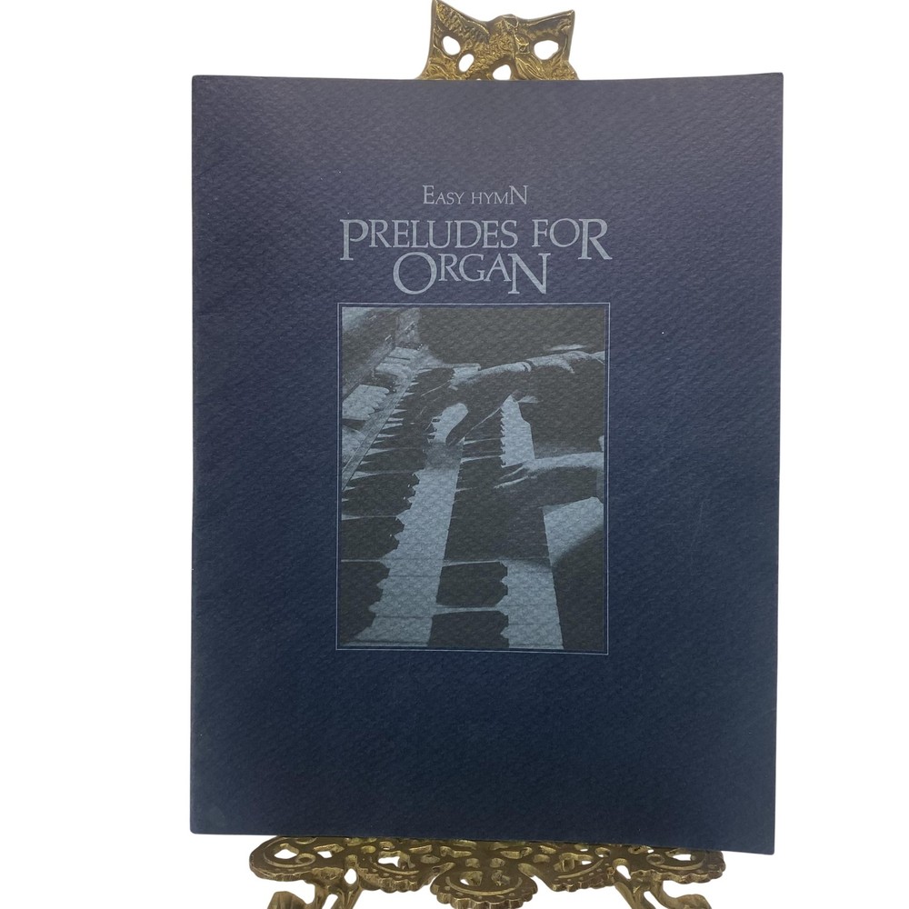 Vintage Easy Hymn Preludes For Organ LDS Church Songbook Sheet Music 1981 USA