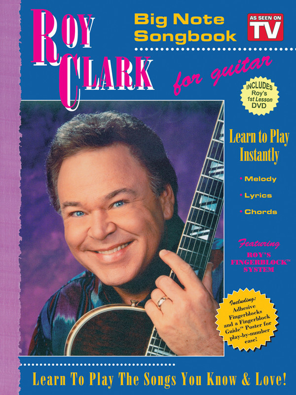 ROY BIG NOTE TV SONGBOOK WITH CHORD POSTER, DECALS, AND 1ST LESSON DVD!