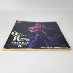 VTG Ozzy Osbourne Randy Rhoads Tribute Guitar Vocal Tabs Book W/O Foldout Poster