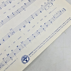 I Don&rsquo;t Need to Understand Sheet Music Shaped Note 1964 Lyrics Chords Crocker Vt
