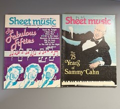 Lot of 20 Issues Sheet Music Magazines Vintage 1986-1989 Piano Guitar Organ