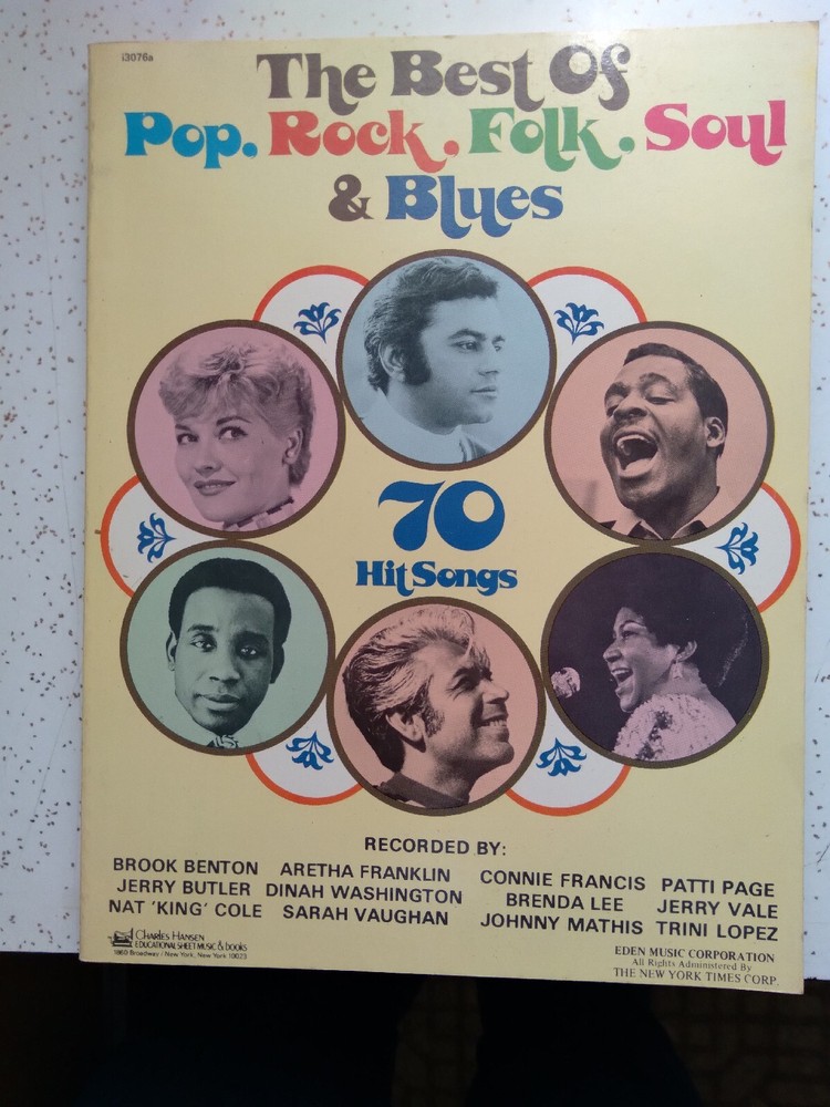 The Best Of Pop, Rock, Folk, Soul & Blues – Sheet Music – 175 pages