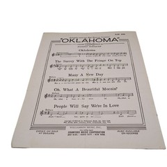 Vintage Sheet Music, All Through the Day, Williamson 1946 20th Century Fox Cente
