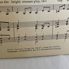 Jeanie With The Light Brown Hair Sheet Music 1932 C.C. Birchard & Co. by Foster