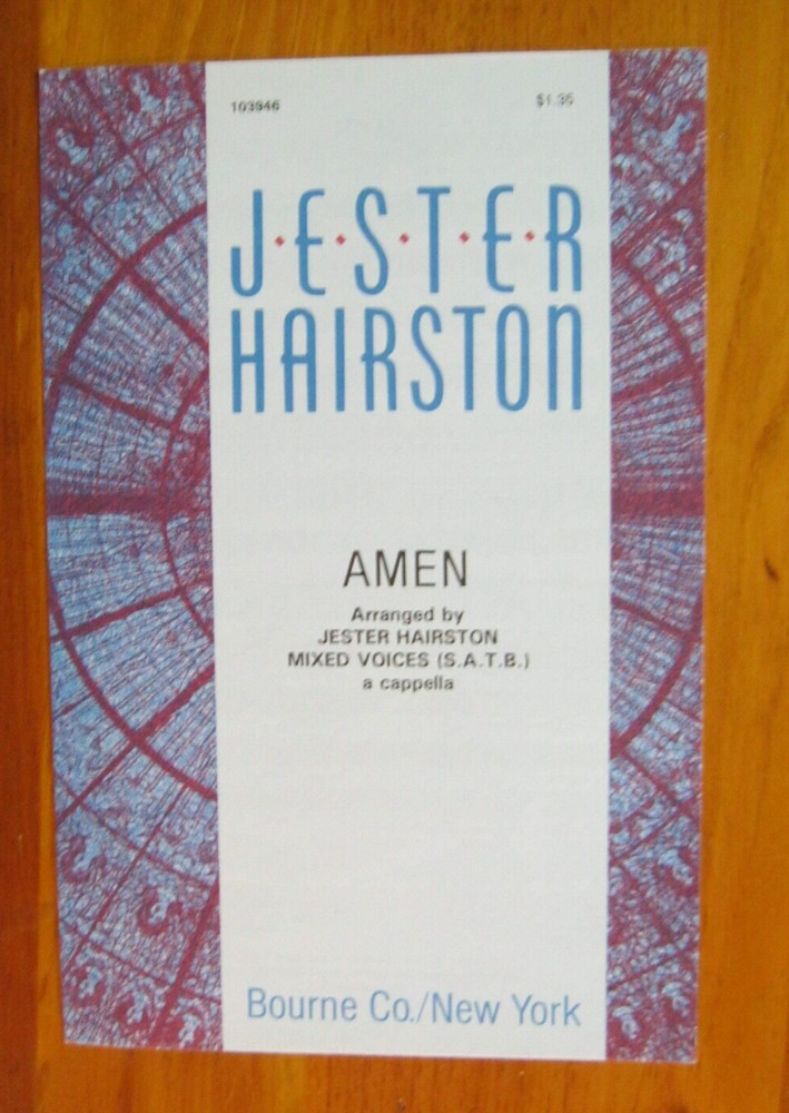 Amen Arranged Jester Hairston Bourne & Co 103946 1957 SATB