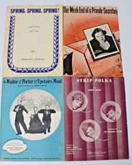 4 Pc. Vintage Sheet Music by Johnny Mercer, Bing Crosby, Andrews Sisters
