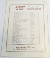 Blues in the Night My Mama Done Tol Me Sheet Music 1941 Priscilla Lane