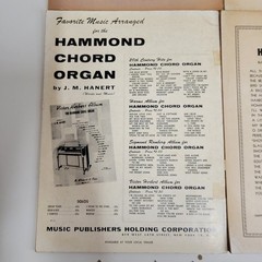 Hammond Organ Sheet Music Books Vtg 50s Lot of 6 USA Hymns Showtime
