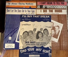 Vintage Antique Mixed Lot of 5 Sheet Music 1930’s-40’s Various Artists Genres #E