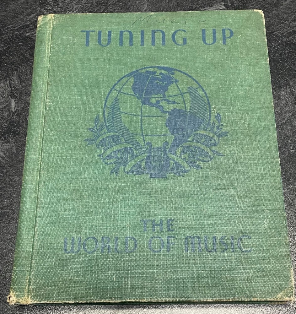 TUNING UP THE WORLD OF MUSIC Ginn 1936 Children Primer Illustrated 176p Textbook