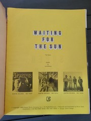 Doors Waiting for the Sun Music Book 1969 Song Photos Cords Special Edition