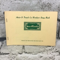 Vintage 60&rsquo;s Meier & Frank Co-Workers Song Book Paperback Staple Bound Booklet