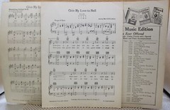 Give My Love to Nell – Arr Mort H. Glickman – Sheet Music 1935