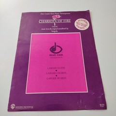 Chariots Of Fire Sheet Music Vangelis Coates Easy Piano Warner Bros 1982 Vintage