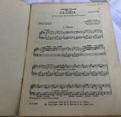 Antonio Vivaldi Gloria Solo Voices Mixed Chorus Orchestra Sheet Music J Machlis