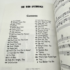 Music Book: The Who Anthology, piano vocal guitar Hal Leonard 44 Songs! All Hits