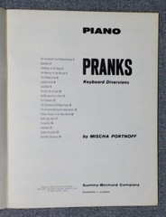 Piano Pranks Mischa Portnoff Summy Birchard c1964 New-Old Stock