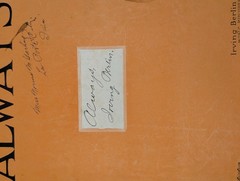 1925 Irving Berlin ALWAYS Vintage Sheet Music Piano Ukulele La Porte City IA Vtg