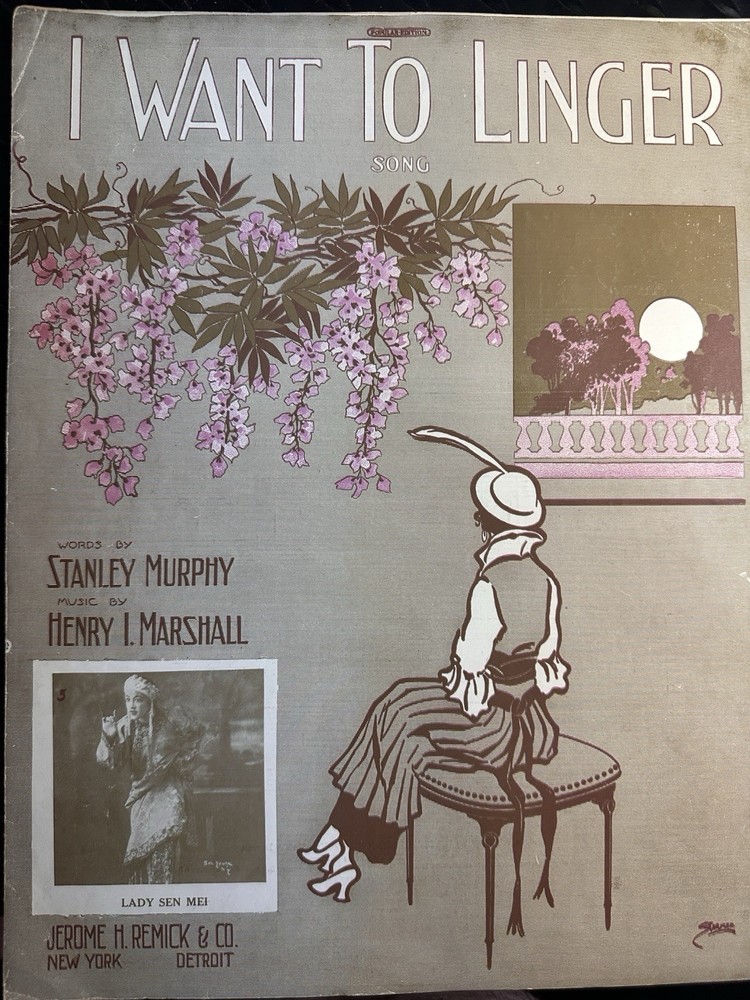 BB LADY SEN MEI (Chinese Comedienne) Sheet Music IRVING BERLIN
