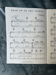 SIGNED RICHARD MARX « Hold On To The Nights » Cherry Lane Music Co. Sheet Music