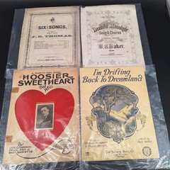 Vintage Antique Sheet Music Lot 12+ Songs WWI Era Ragtime Pop Ballads Chicago