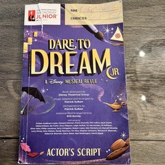 Disney Dare to Dream JR Actor’s Script Broadway Junior MTI Hal Leonard Book
