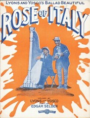 Rose of Italy 1914 LYONS & YOSCO Vaudeville TEAM Sheet Music!