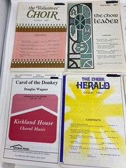 Lot 32 Vintage Choral Choir Church and School Variety Sheet Music Christmas SOLO