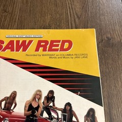 1990 I SAW RED WARRANT JANI LANE Original Sheet Music Edition Virgin Dick Dragon