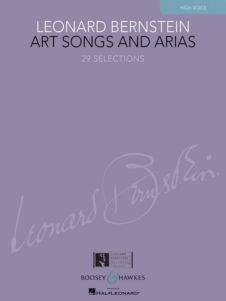 Leonard Bernstein Art Songs & Arias for High Voice Sheet Music Collection Book