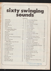 Sixty Swinging Sounds Easy Listening for Piano and Organ 1972